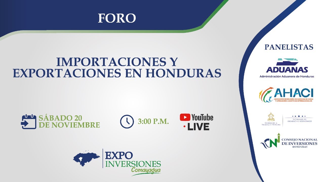 #ENVIVO #FORO: IMPORTACIONES Y EXPORTACIONES EN HONDURAS