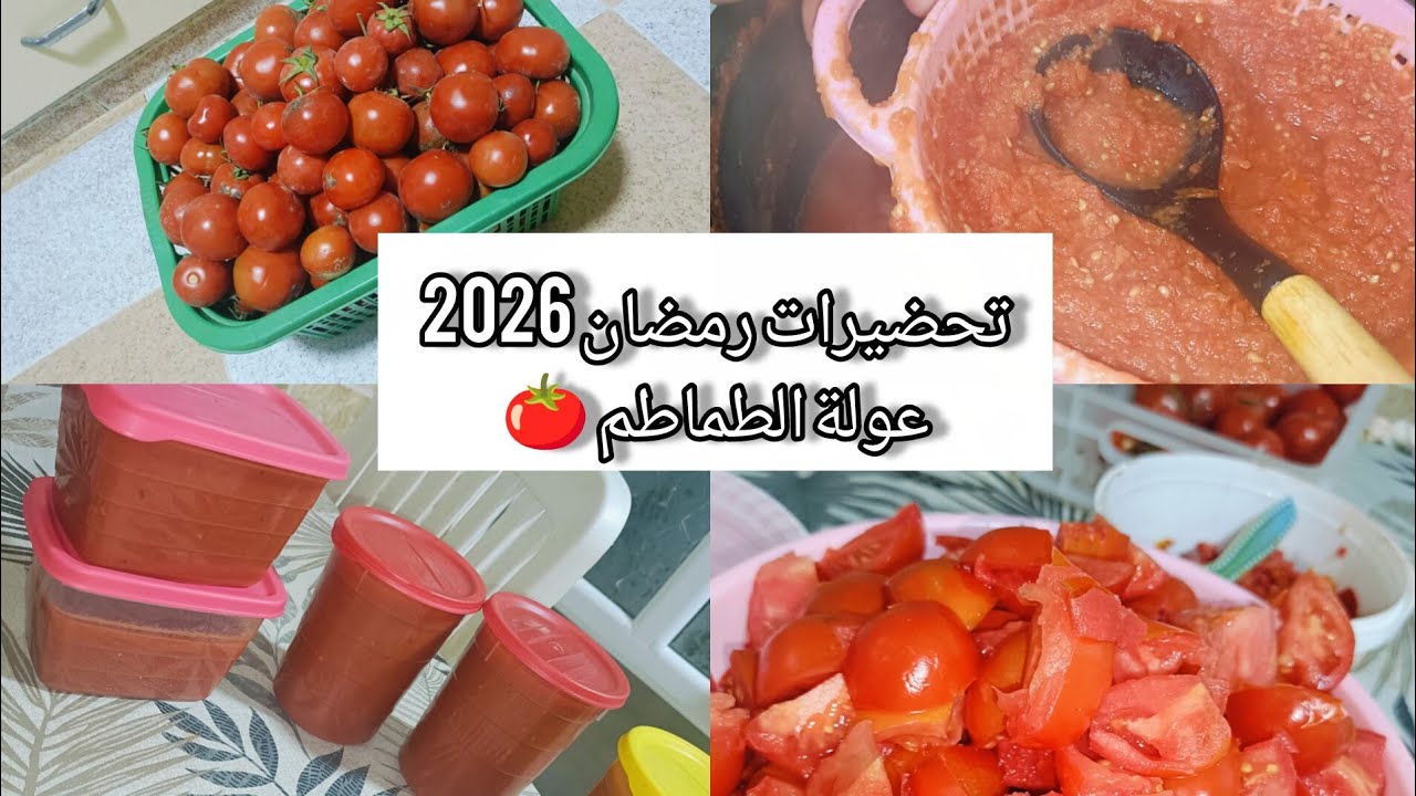  طريقتي في تخزين الطماطم في المجمد🍅 لاطول مدة   #تحضيرات_رمضان_2026