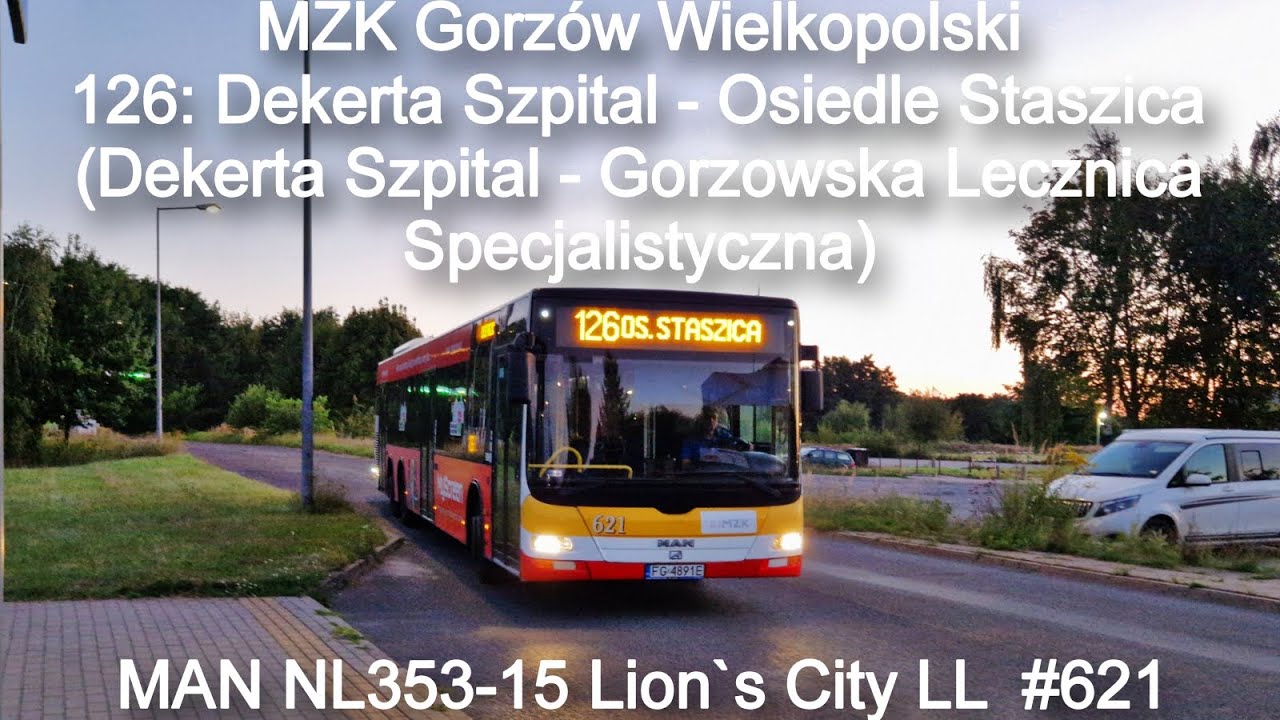 MZK Gorzów Wlkp. - MAN NL353-15 Lion's City LL #621, Linia 126