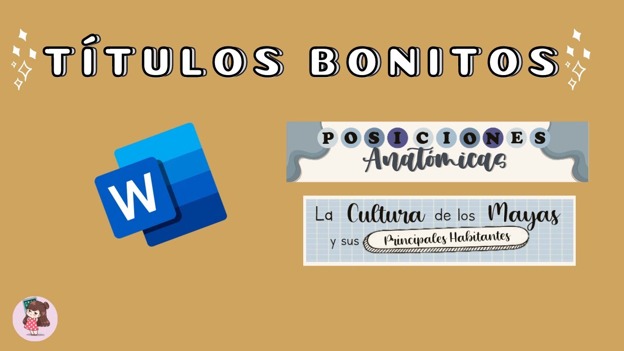 ✨💻 TITULOS BONITOS EN WORD | apuntes digitales