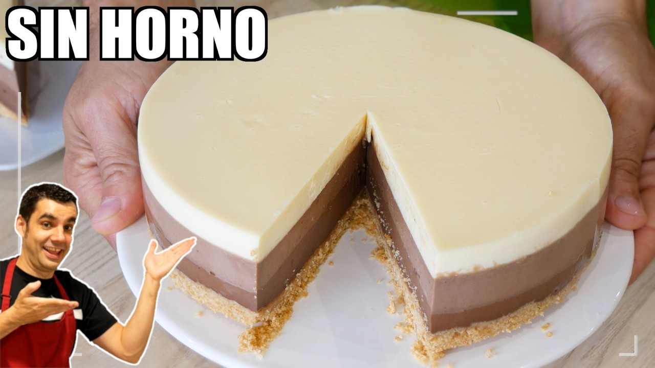 La TARTA 3 CHOCOLATES más FÁCIL y RICA SIN HORNO 😍 ¡La MÁS CREMOSA !