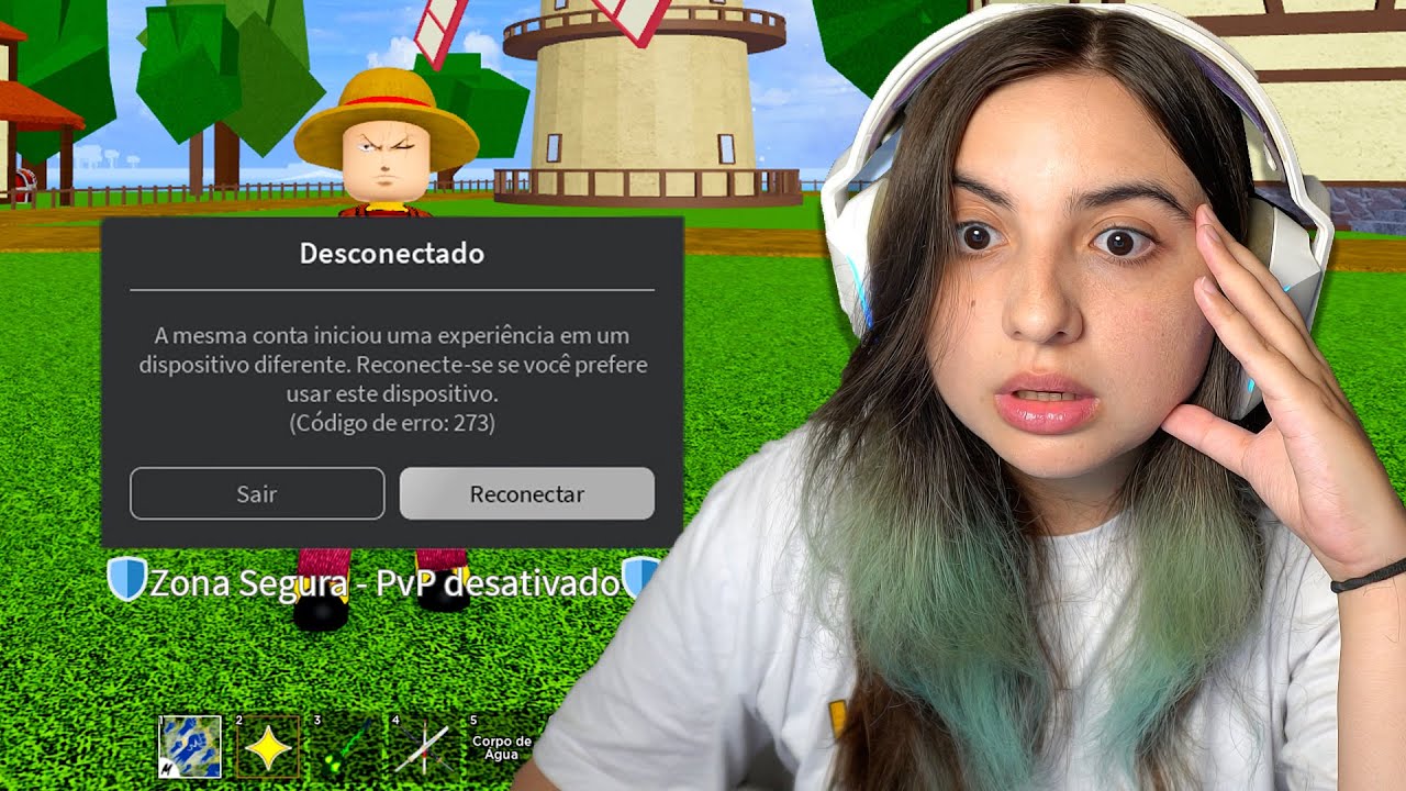 JOGUEI BLOX FRUITS EM 2024 mas FUI HACKEADA...