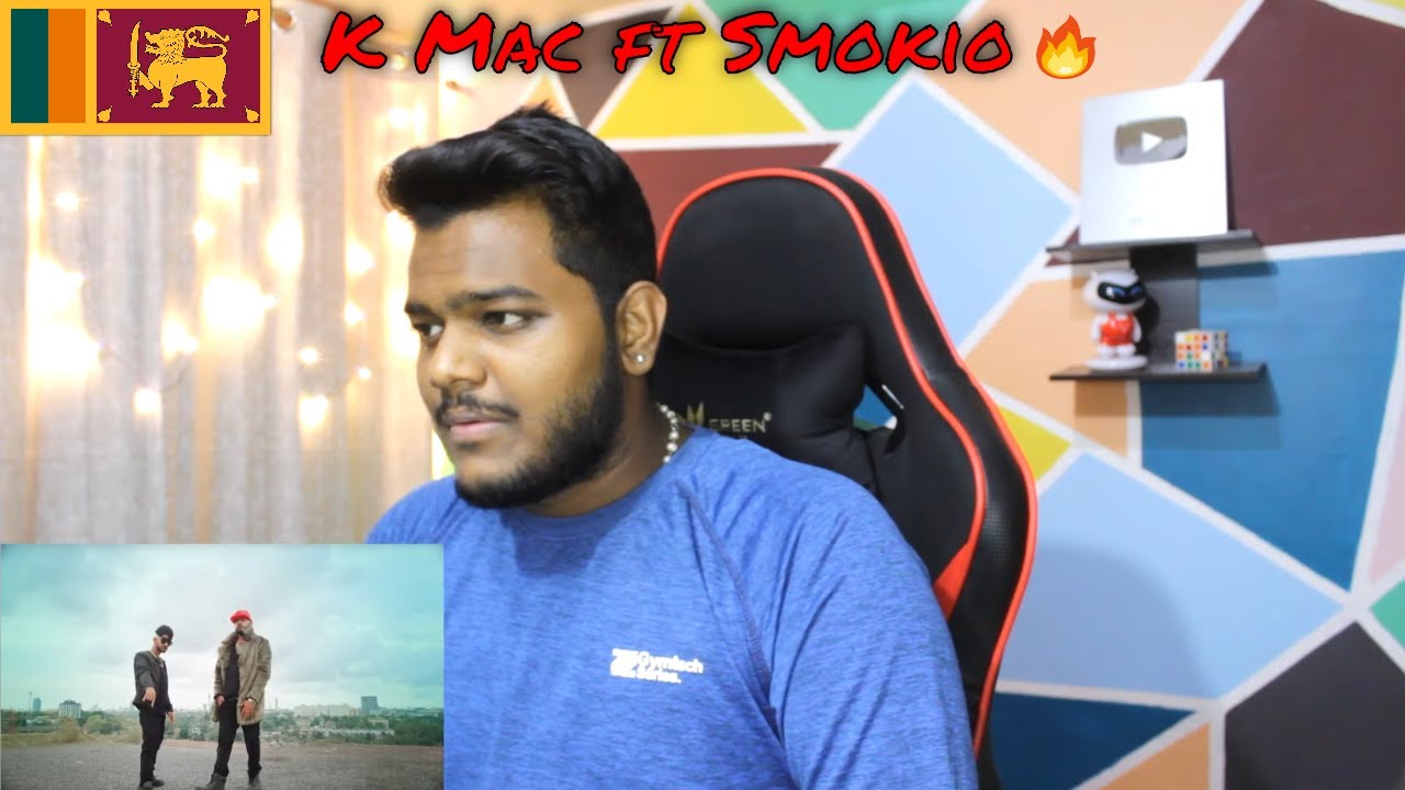 INDIAN REACTION TO SRI LANKAN RAP | K Mac - Peli 100 ft. Smokio (Official Music Video) 