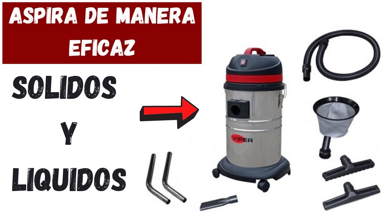 Con Esta ASPIRADORA podrás aspirar ¡Líquidos y Sólidos! [SECO/MOJADO]