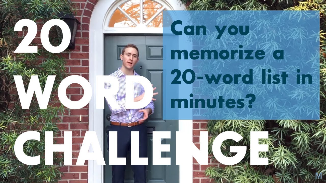 The 20 Word Challenge - with World Memory Champion Alex Mullen