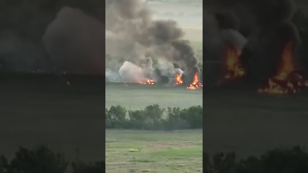 Humvee with M1097 Avenger air defense missile system destroyed in Ukraine #war #ukrainewar #warnews
