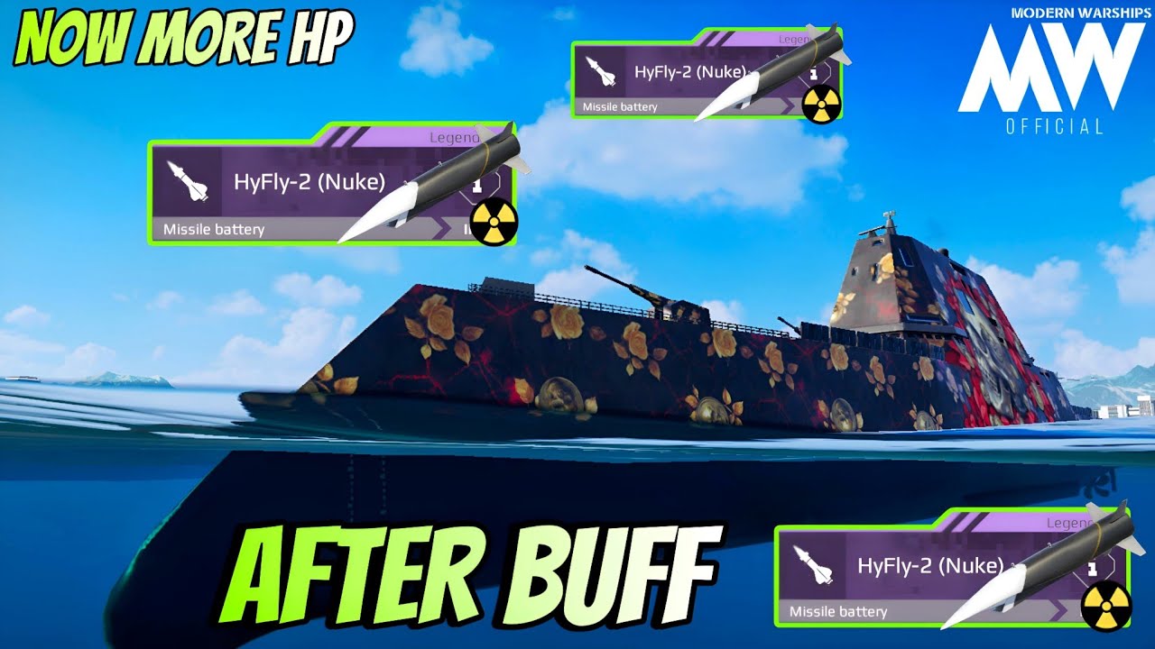 HyFly-2 (Nuke) After Buff Gameplay With USS Zumwalt 🔥- Modern Warships