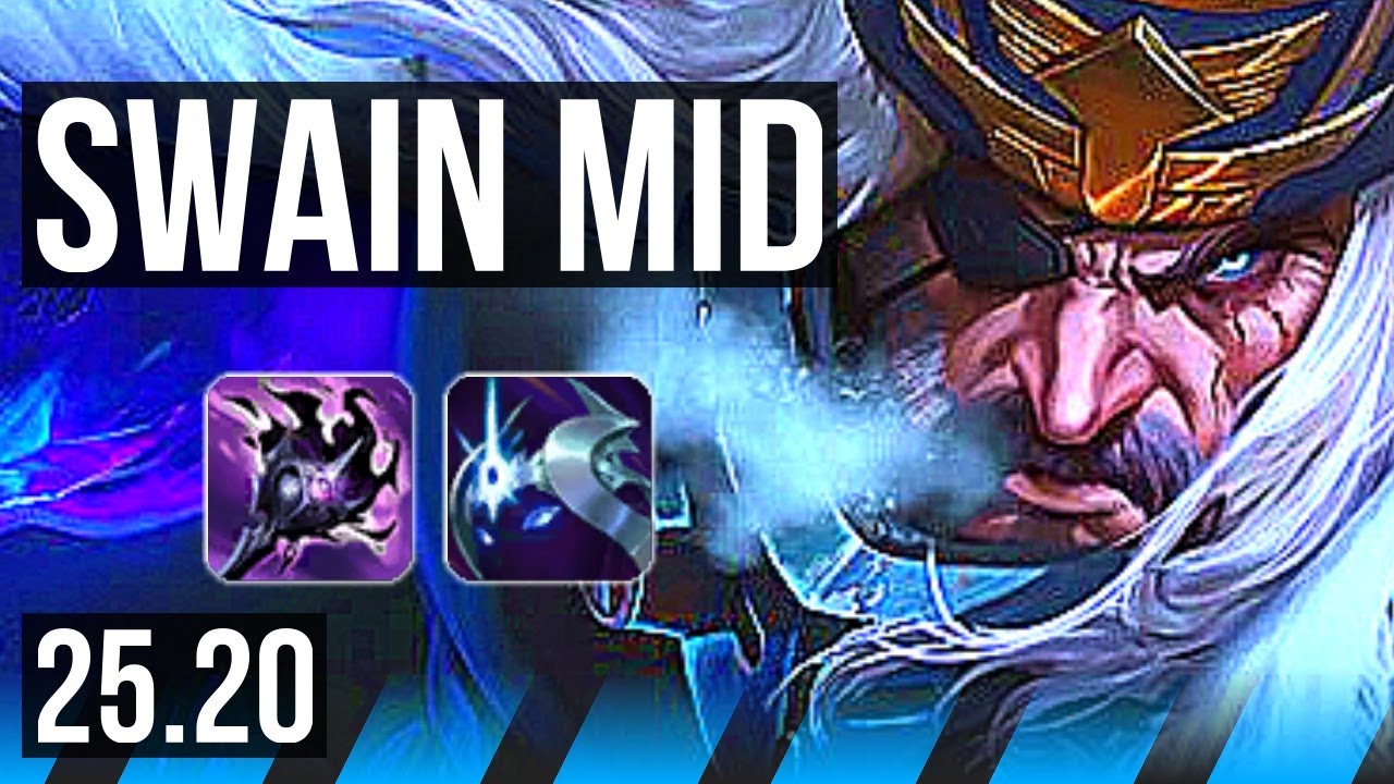 SWAIN vs FIZZ (MID) | 66% winrate | KR Master | 25.20