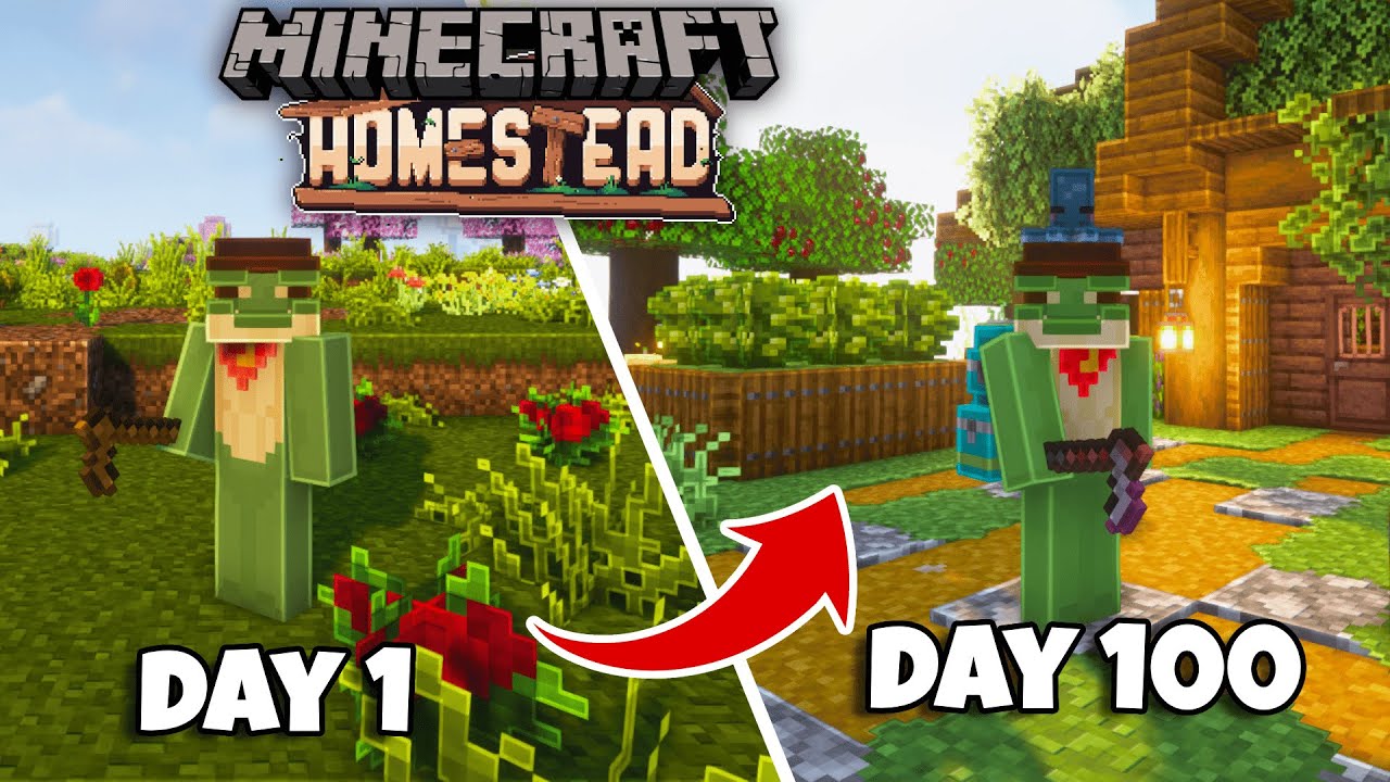 I Spent 100 days in Minecraft's COZIEST Modpack - Homestead