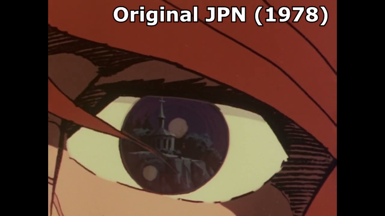 Captain Harlock Saves Mayu From a Wolf - Dub Comparison