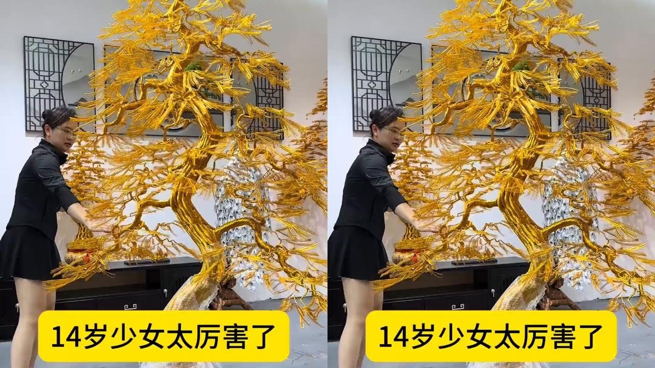 A 1.5m girl climbed 2.1m tree with great difficulty and succeeded