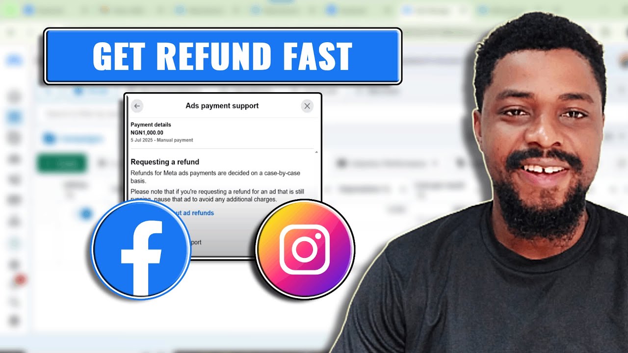 Request a Refund for Facebook and Instagram ADs Payment.