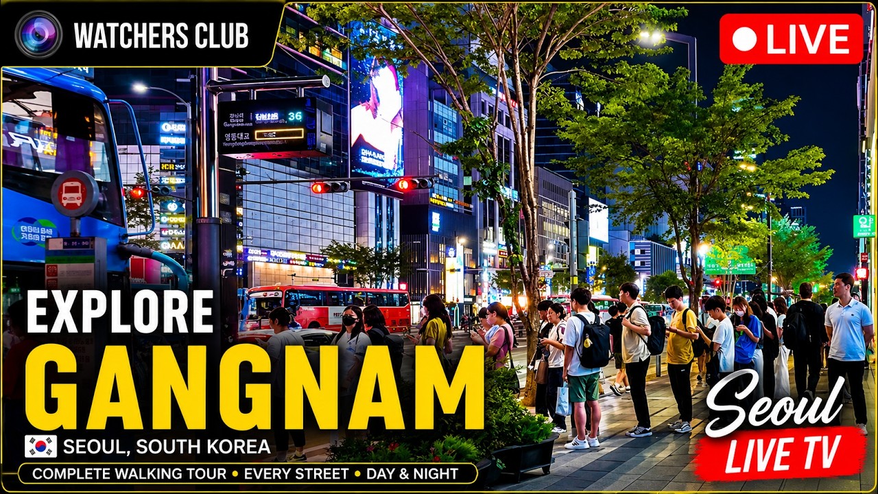 🔴 February 13th | Seoul Night Street walking Real time LIVE | travel in Seoul, walking tour Korea