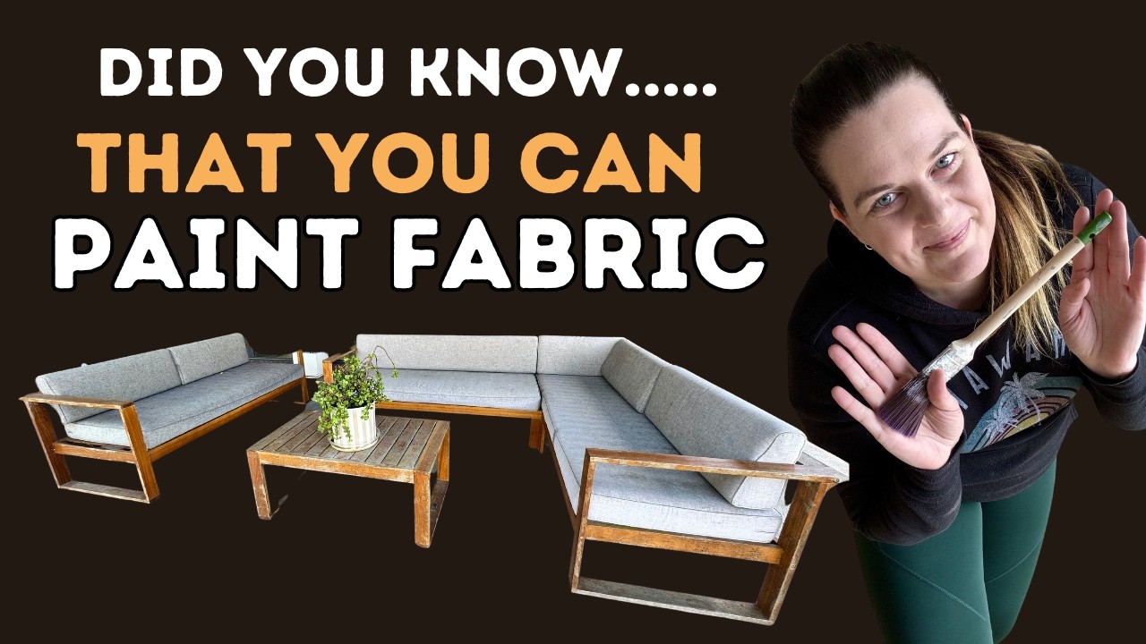 I'm Painting Fabric! A $300 Outdoor Furniture Makeover 🤭
