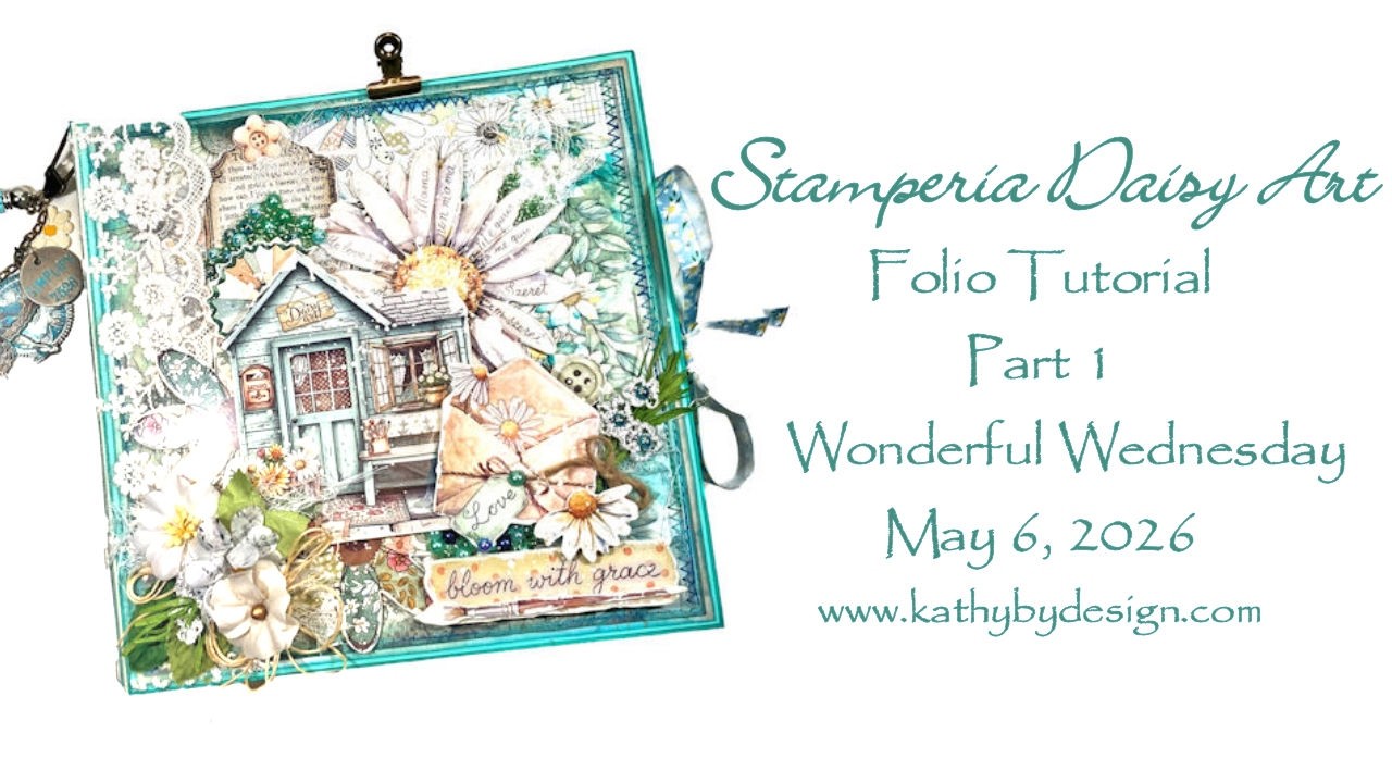 Урок по созданию альбома для фотографий Stamperia Daisy Art Folio, часть 1.