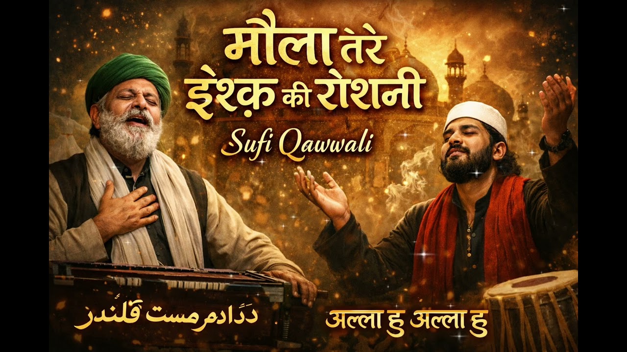 मौला तेरे इश्क़ की रोशनी | Heart Touching Sufi Qawwali 2026 | New Sufi Kalam
