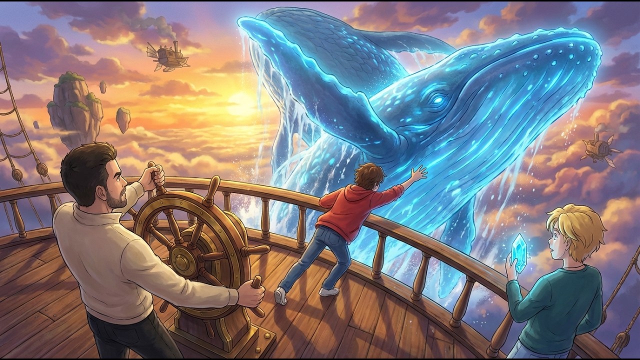 We Built a FLYING House & Fished in the Clouds! ☁️🎣 (Cozy Anime)