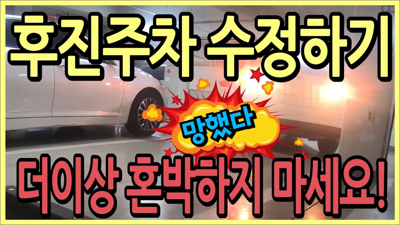 후진주차의 모든것!제 2편- 쉽고 빠른 후면주차 수정하는 방법 완벽 정리! /T주차/주차는 수정이다/