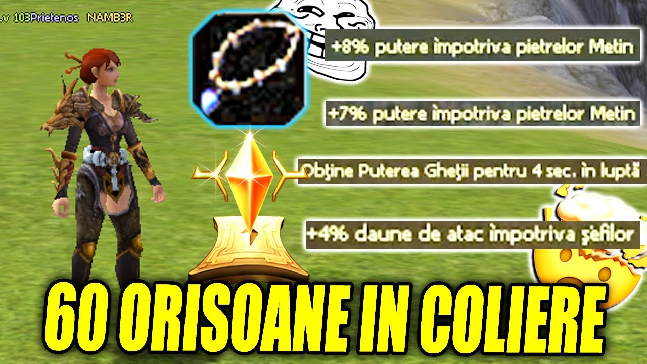 Bonusuri 6/7 din 60 de ORISOANE IN COLIER LACRIMA CERULUI 💰 Metin2 Ruby Charon