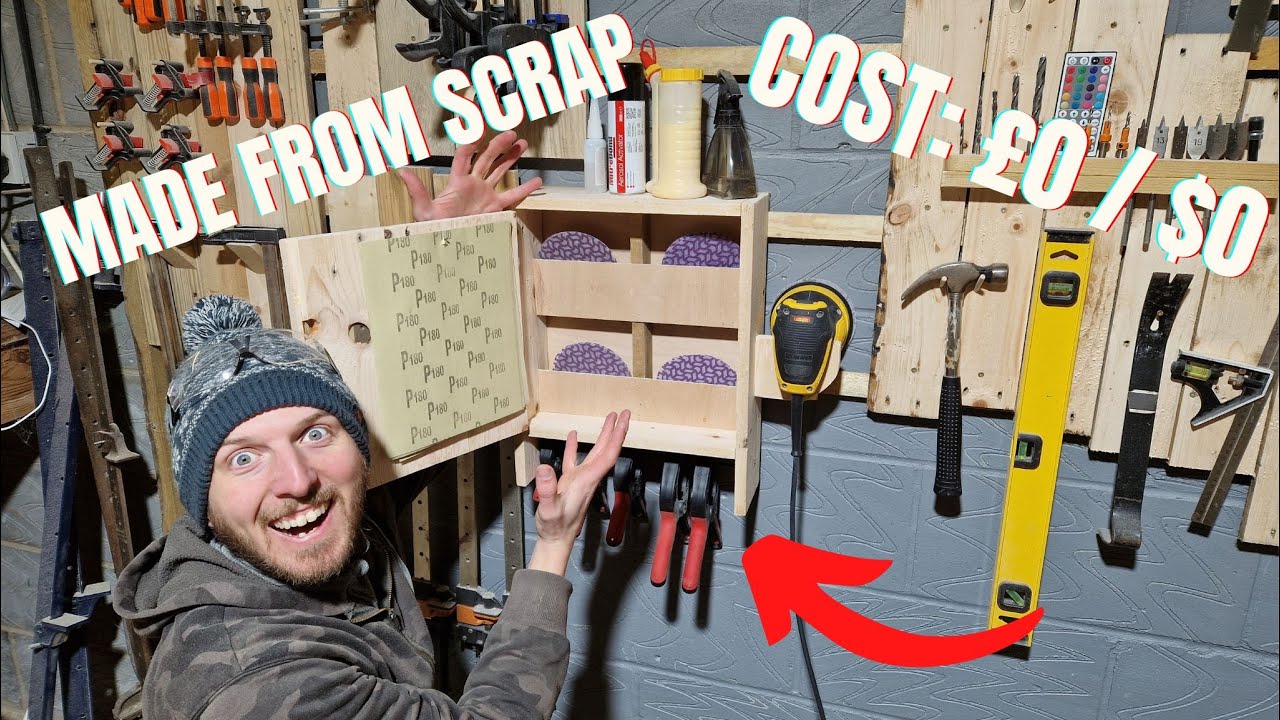 ORGANIZING MY WORKSHOP: Sanding Storage