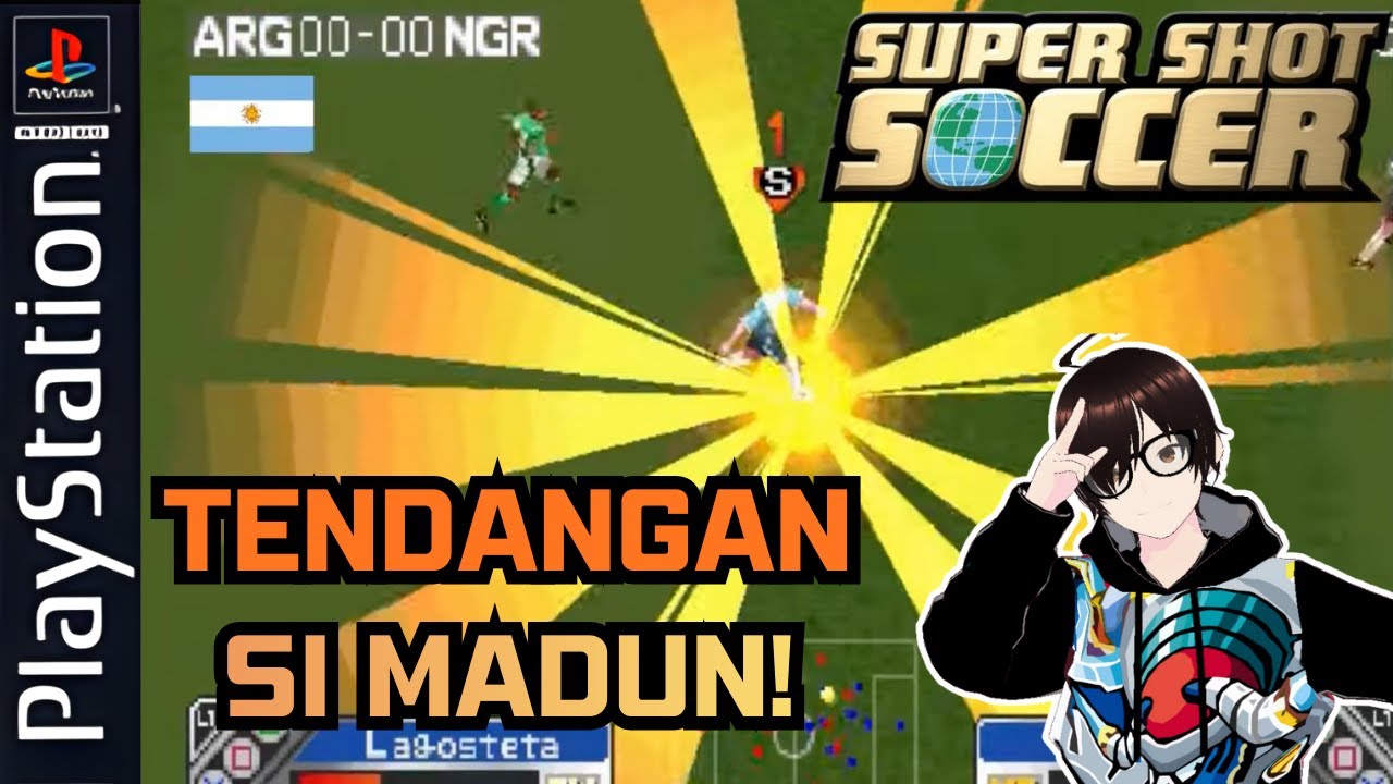 [🔴]  Super Shot Soccer PS1 Indonesia - WORLD TOURNAMENT! Tendangan Si Madun!