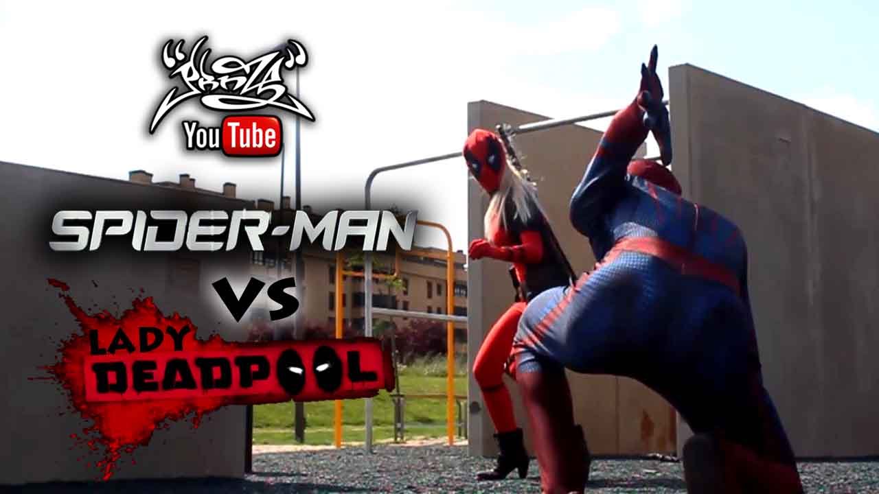 HEROSTIME - Spiderman VS Lady Deadpool