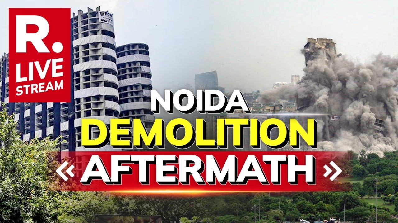Noida Twin Tower Demolition LIVE: Watch Aftermath Of The 9 Sec Demolition Of Supertech Twin Towers