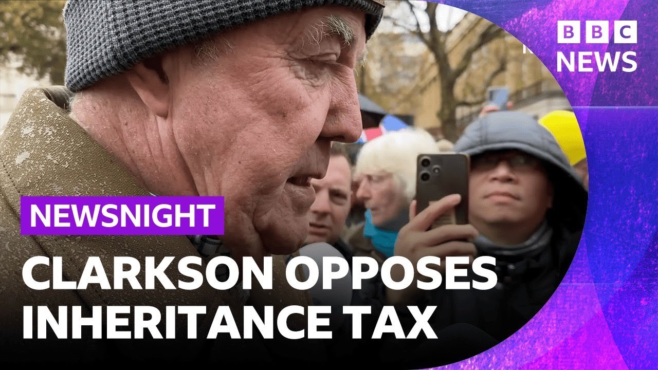 Jeremy Clarkson argues against inheritance tax changes as thousands of farmers protest in London