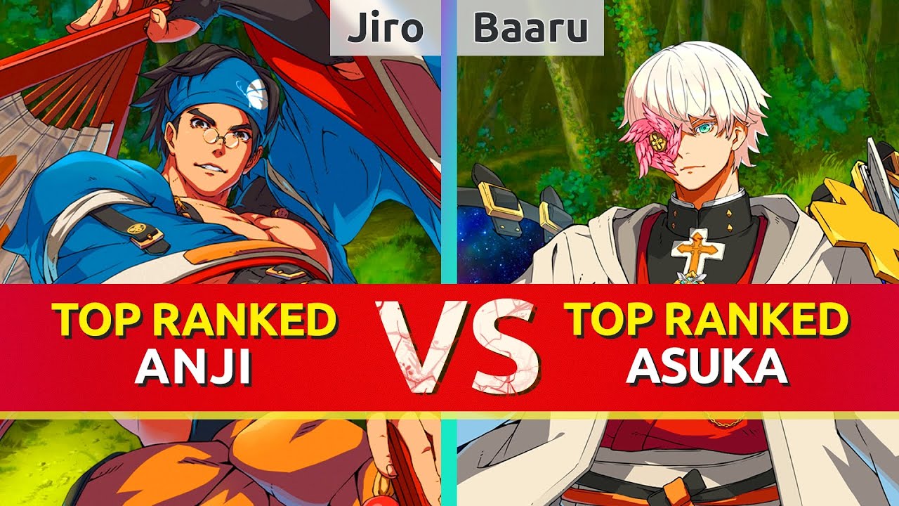 GGST ▰ Jiro (TOP Ranked Anji) vs Baaru (TOP Ranked Asuka). High Level Gameplay