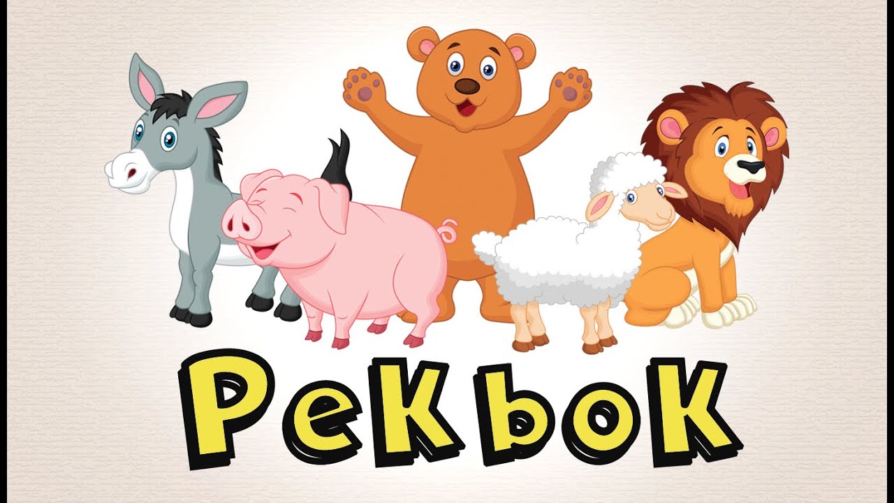 Pekbok Med Djur | Lär Dig Djurens Namn Och Läten | Utbildande Barnprogram