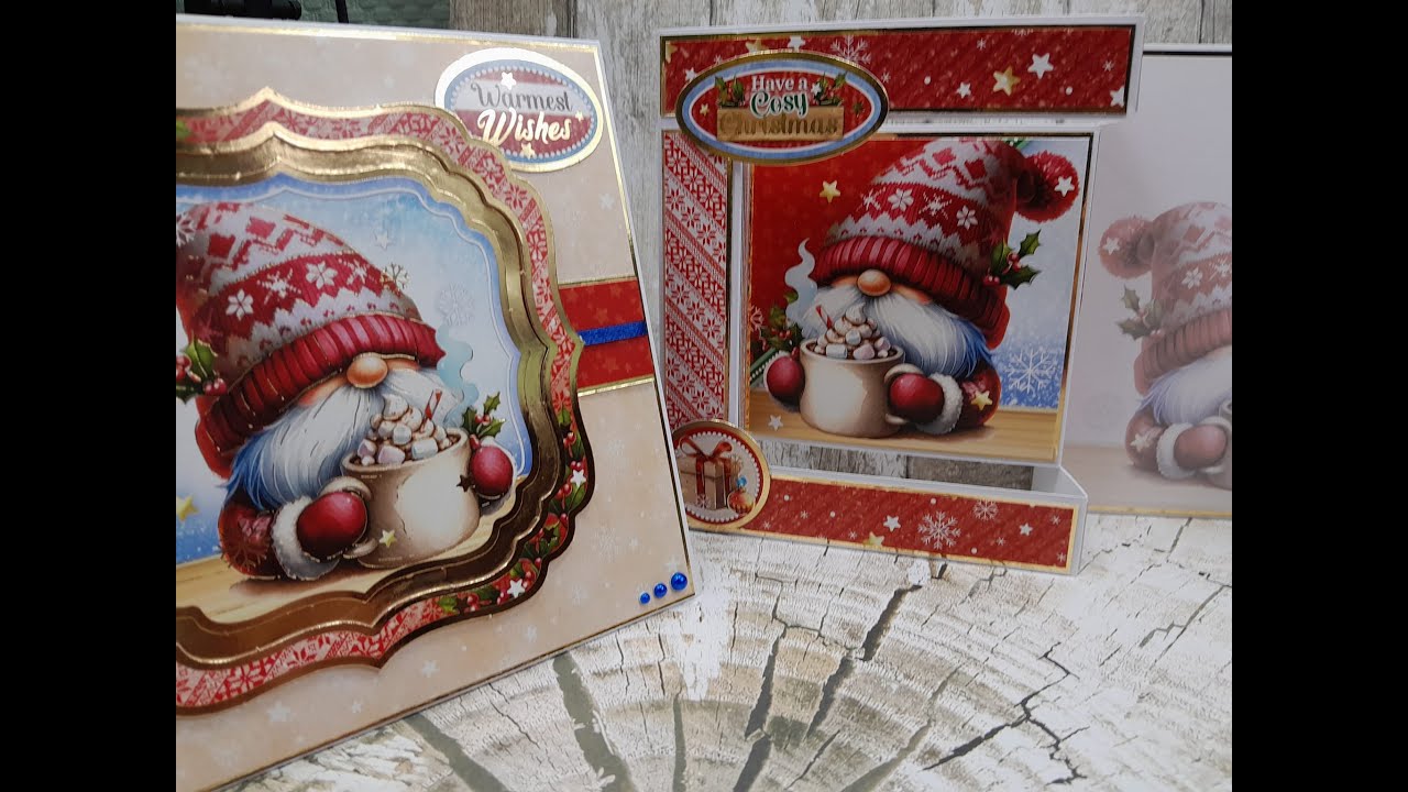 Crafting With Hunkydory Members Free gift Aug 2024 From our Gnome to Yours - Cozy Christmas