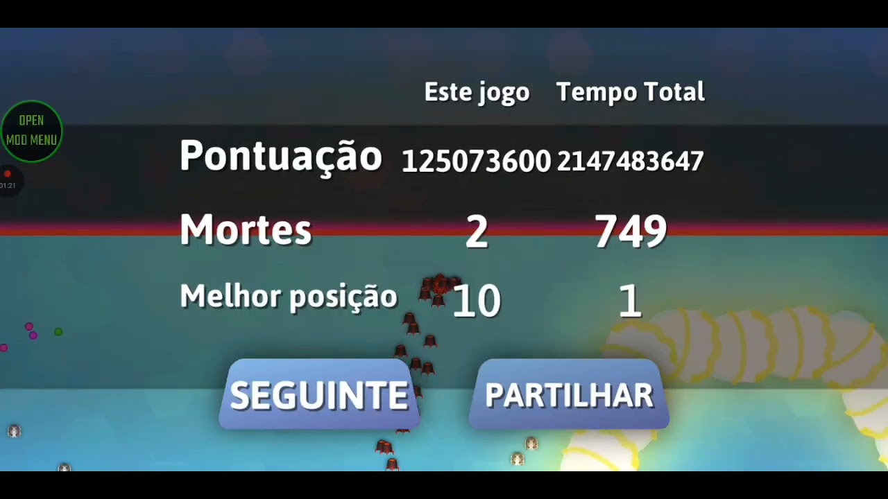 Snake.io mod menu 02 (Link nós comentários)