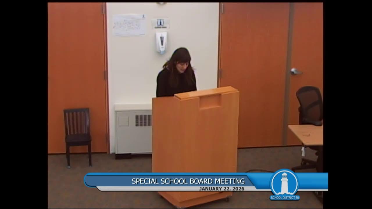 [1/22/26] D65 - Special Board Meeting - Public Hearing