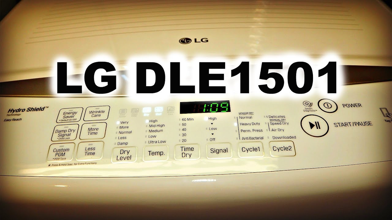 Demo LG Dryer DLE1501 | Mixed Garments