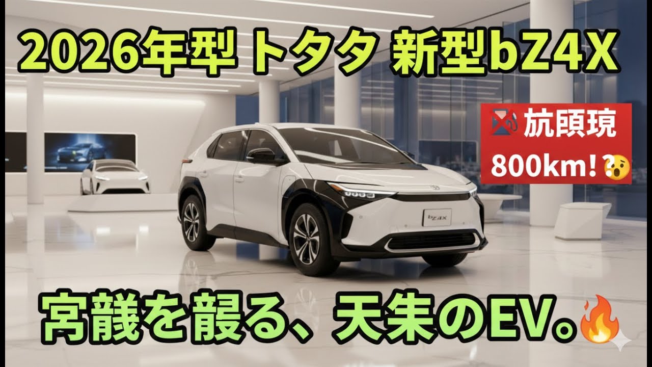 彼らは言った。「電気自動車は退屈だ」と… しかし2026年型トヨタ bZ4X が世界を震撼させた 😱⚡ | 6.8km/kWh！ 🔥