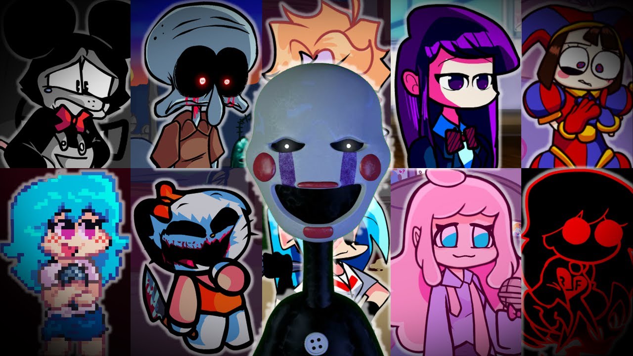 Flashings Lights But Different Characters Sing It 🎶 (FNF But Everyone Sing it)