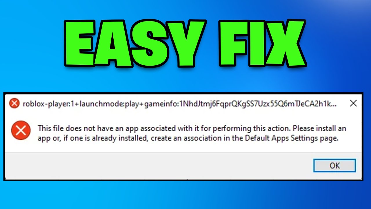 How To Fix This File Does Not Have an App Associated With it - UPDATED 2026✅