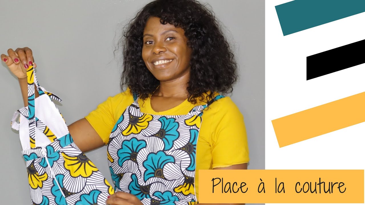 COUDRE UNE ROBE SALOPETTE SIMPLE ET FACILE EN TISSU WAX [TUTO EXTRÊMEMENT DÉTAILLÉ]... PRETTY IRO