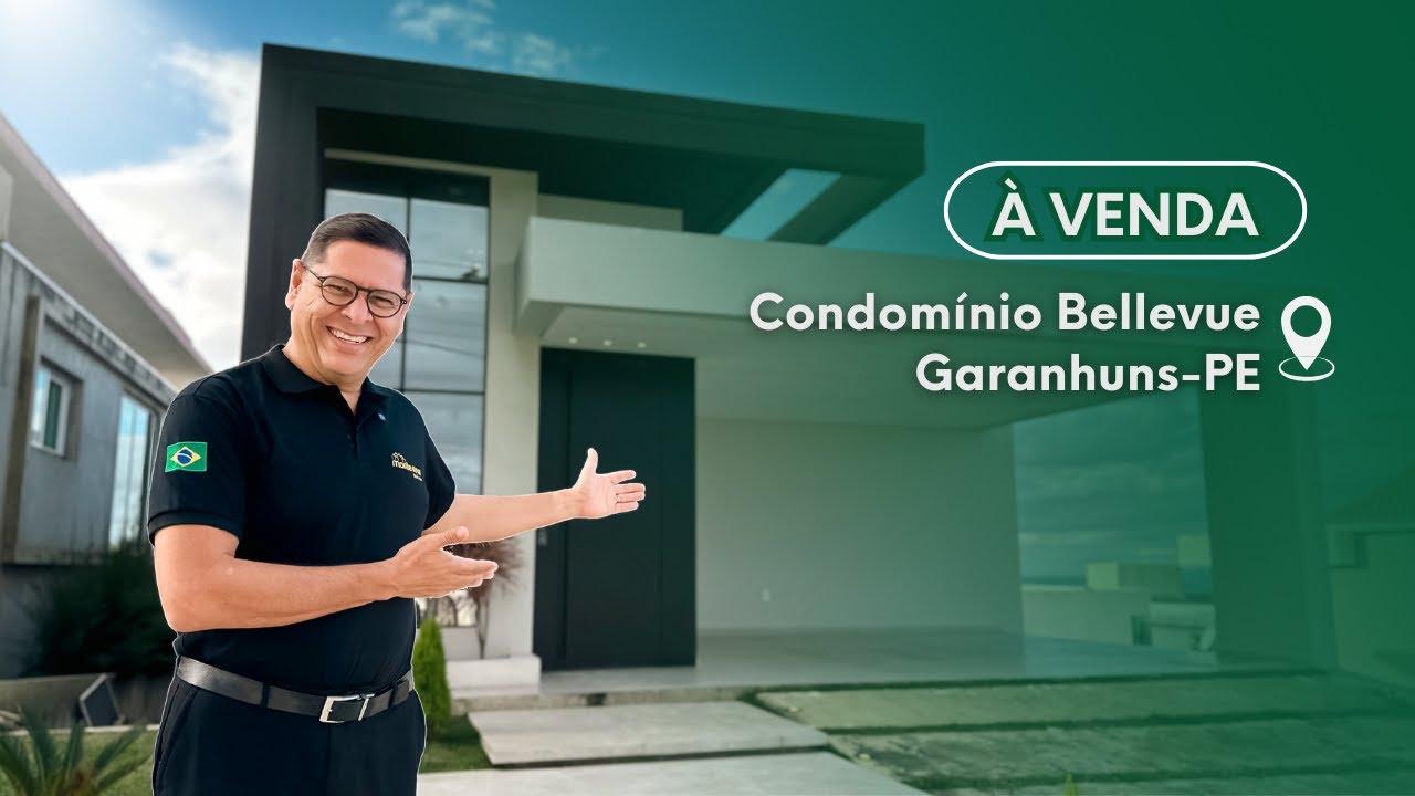 Casa de Alto Padrão à venda no Condomínio Bellevue em Garanhuns – 4 Suítes e Espaço Gourmet!
