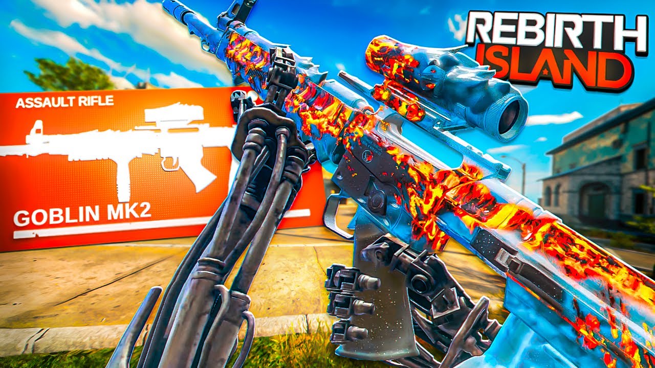 Using the NEW GOBLIN MK2 CLASS SETUP on REBIRTH ISLAND WARZONE!