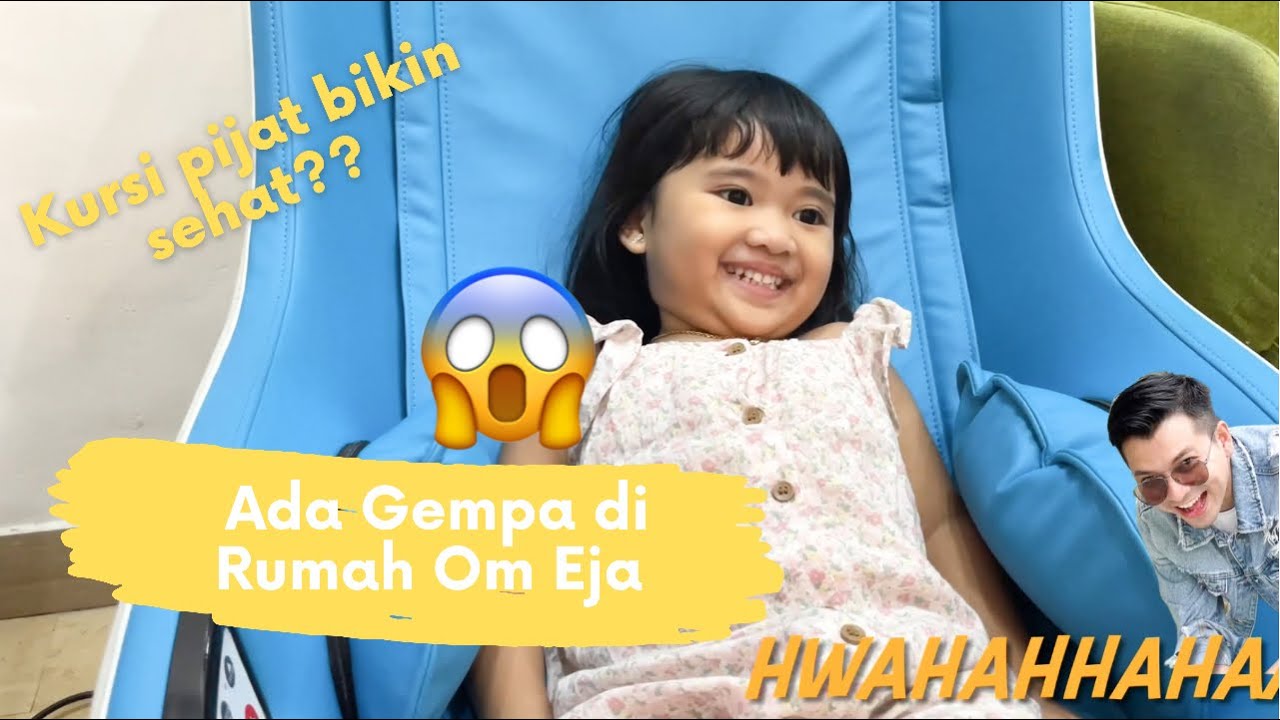 Anak kecil Nyobain Kursi Pijat, bukan jadi sehat malah makin pegel!!