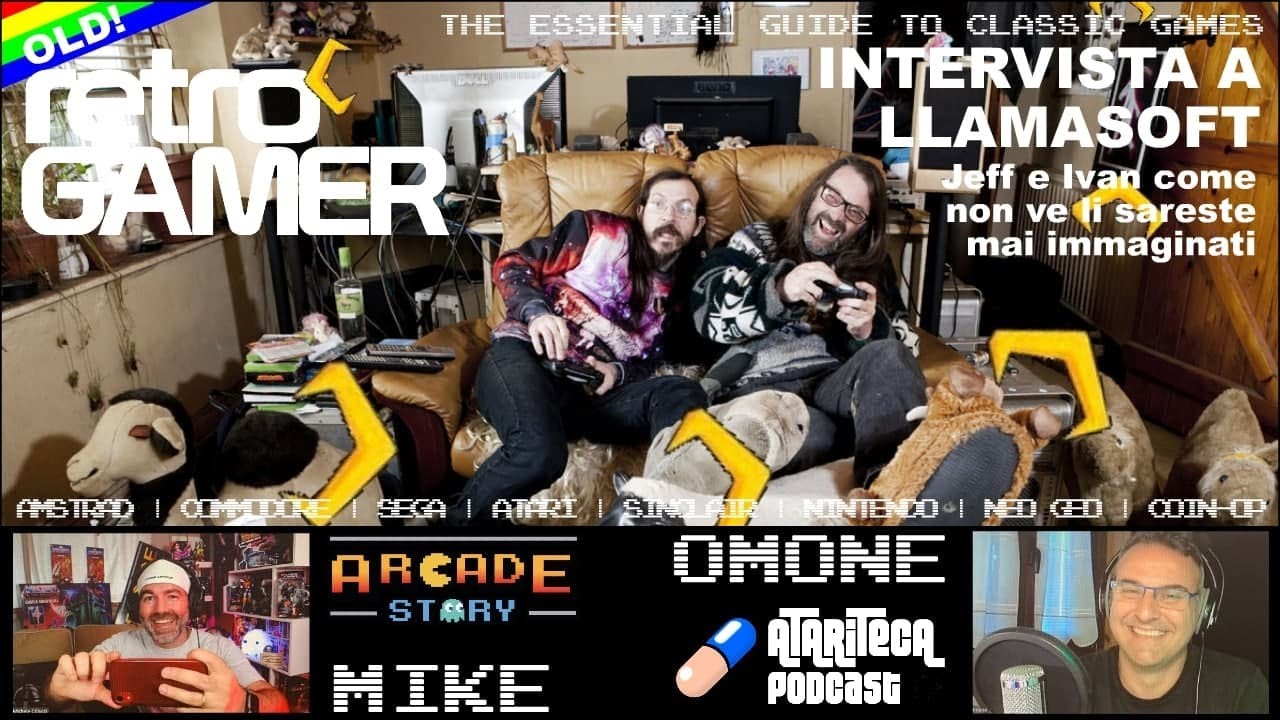Jeff Minter e Ivan Zorzin di Llamasoft ospiti del Salotto di Arcadestory feat. Simone 