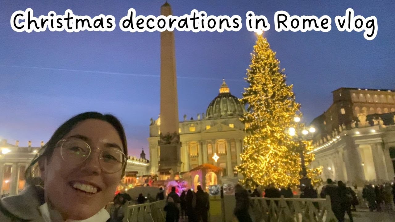 vlog in Italian: addobbi natalizi a Roma, spesa settimanale, merenda di Natale (sub)