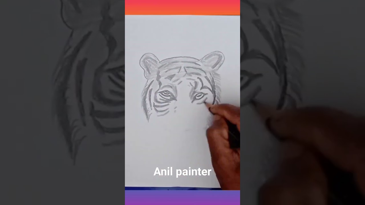 lion painting # short 