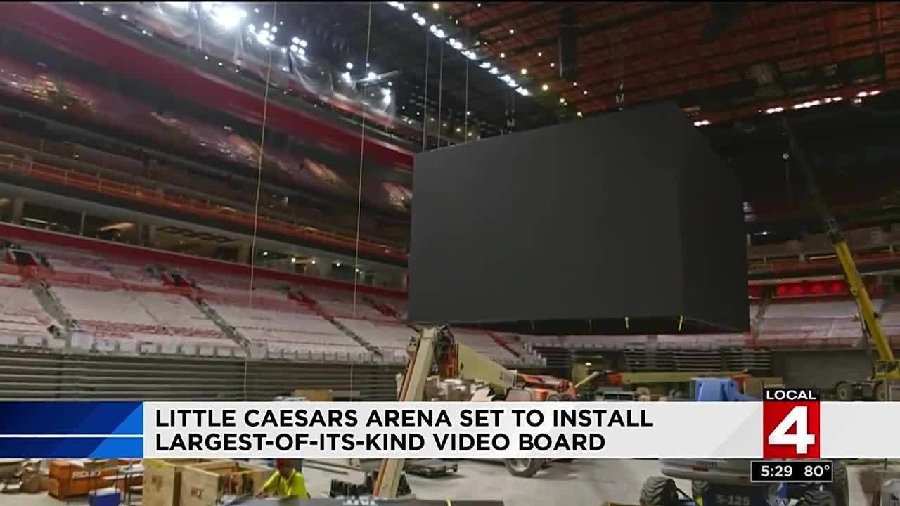 Little Caesars Arena scoreboard will be largest of its kind