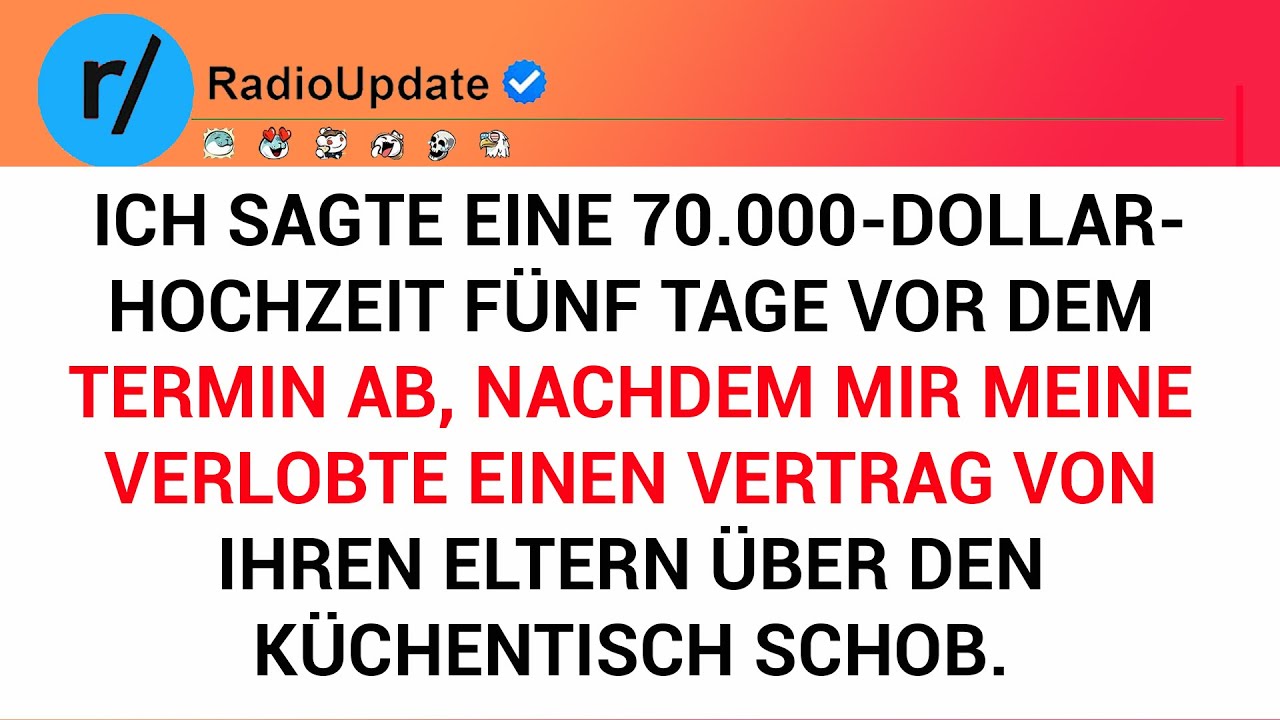 Ich Sagte Eine 70.000-dollar-hochzeit Fünf Tage Vor Dem Termin Ab, Nachdem Mir Meine Verlobte ...