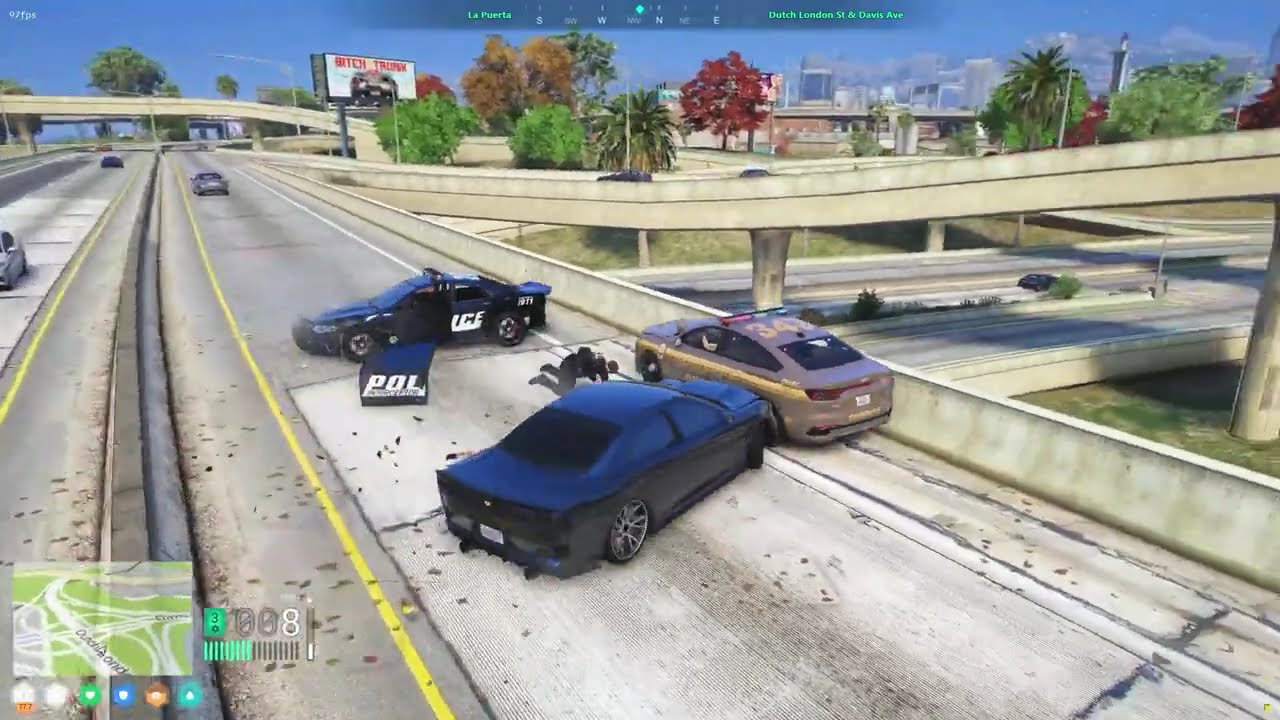 Cops Shoot Ming after Ming Returns Favor to Cop Ramming Him | NoPixel 4.0 GTA
