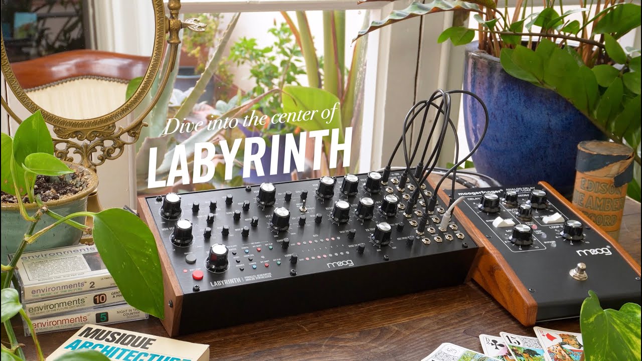 Dive Into the Center of Labyrinth | 1 Hour Generative Moog Analog Synth Music