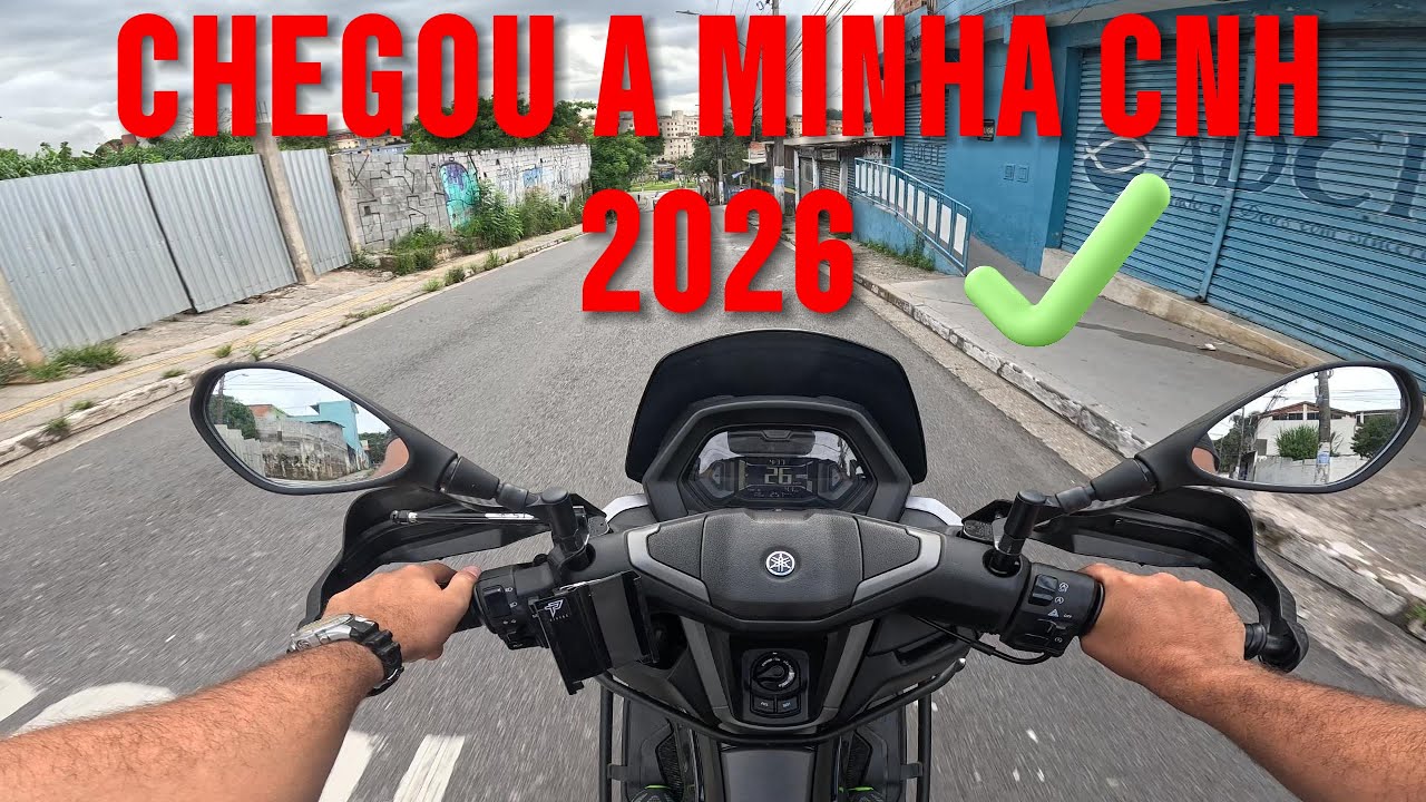 CHEGOU MINHA CNH! 🚦🪪 Agora é Oficial na NMAX 160 🛵🔥