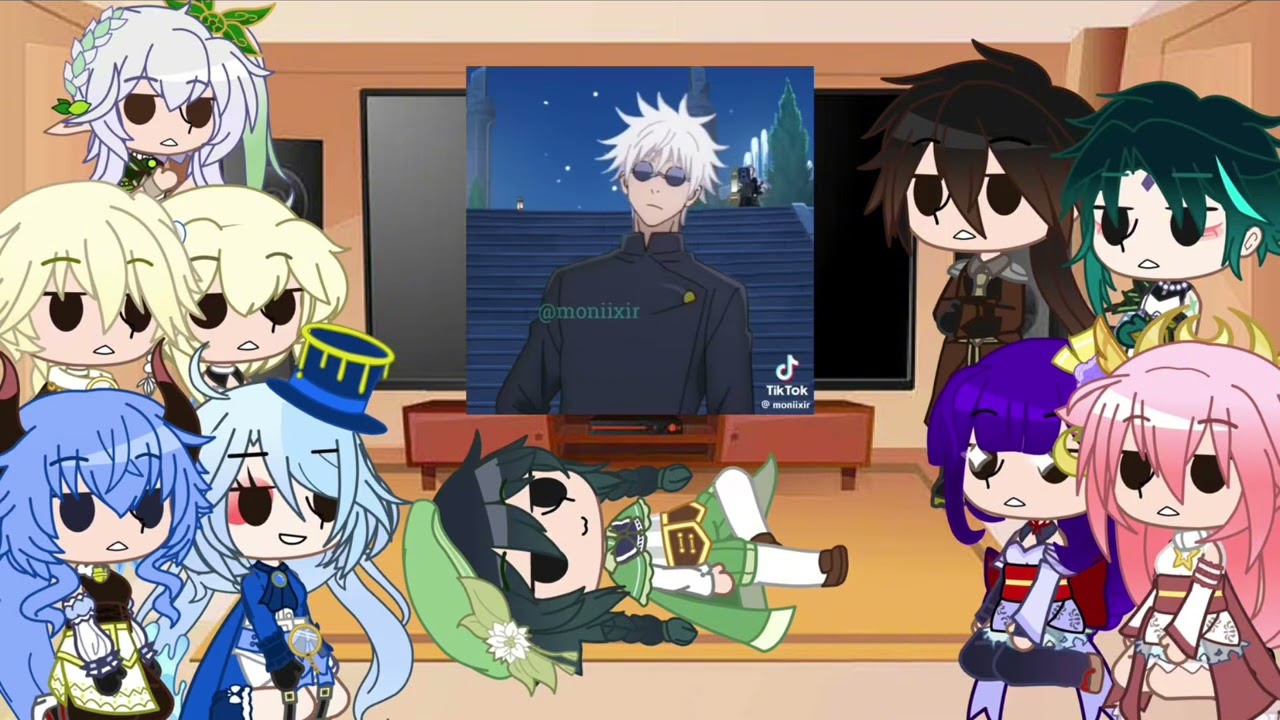 Genshin Impact react to Sukuna and Gojo in Fontaine 